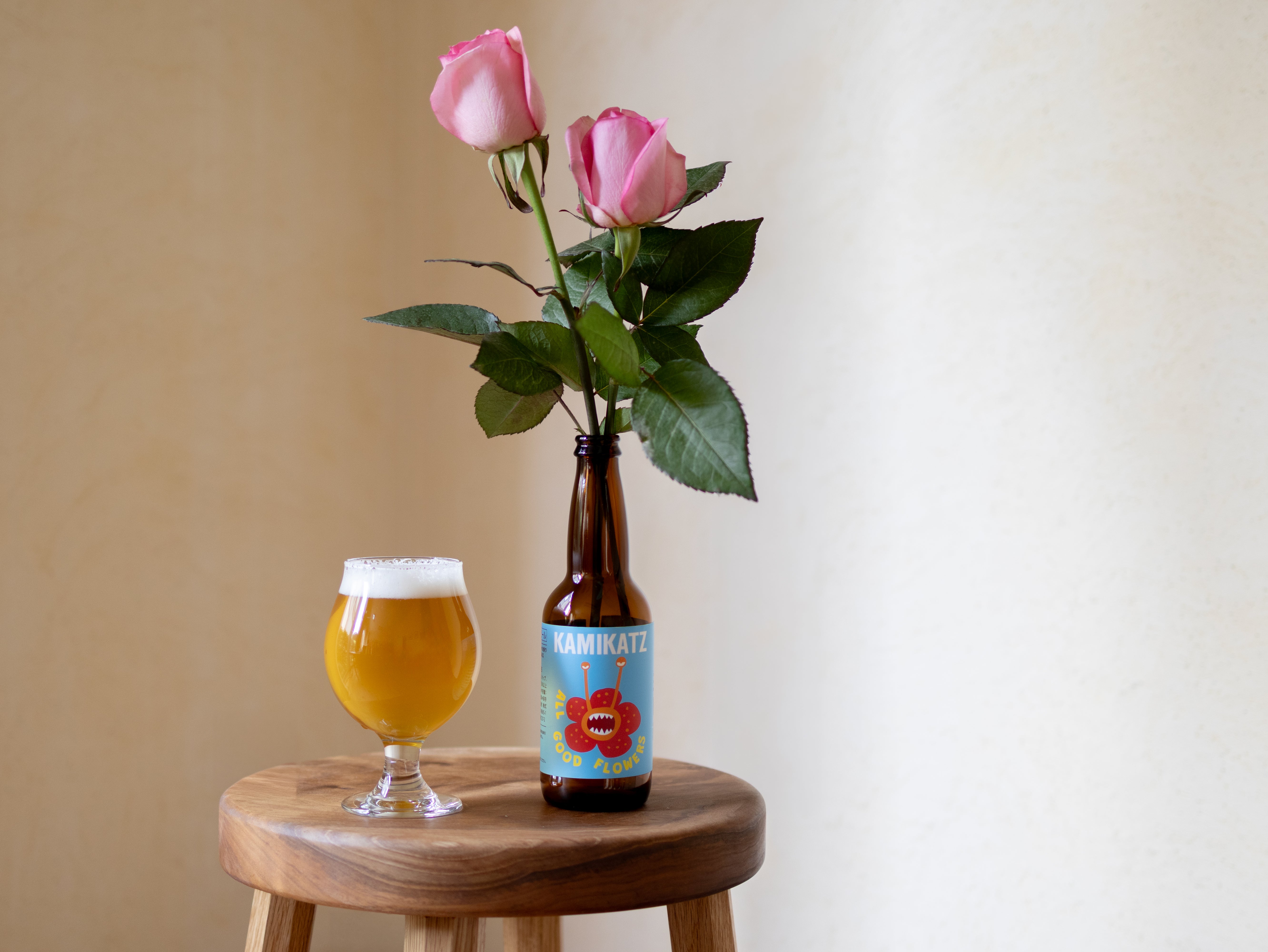 規格外の無農薬バラを使ったラガービール『BEER GOOD FLOWERS（ビール