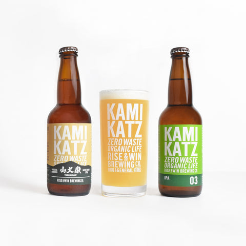 【限定】【ギフトに】グラス付き!山犬嶽(やまいぬだけ)とカミカツIPAの飲み比べセット/クラフトビール