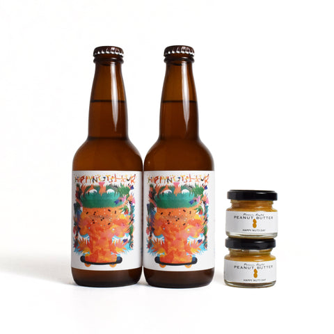 【数量限定】ハッピーナッツアワーセット/ クラフトビール&ピーナッツバター2種セット
