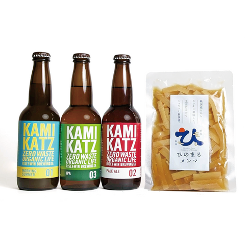 【父の日/ギフト】【数量限定】カミカツビール3種と純国産メンマのおつまみセット/クラフトビール