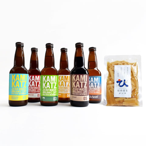 【ギフトに】カミカツビールと純国産メンマのおつまみセット/クラフトビール