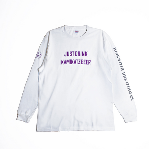 『JUST DRINK』 オリジナルロングスリーブTシャツ