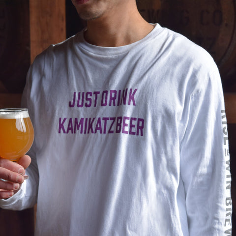 『JUST DRINK』 オリジナルロングスリーブTシャツ