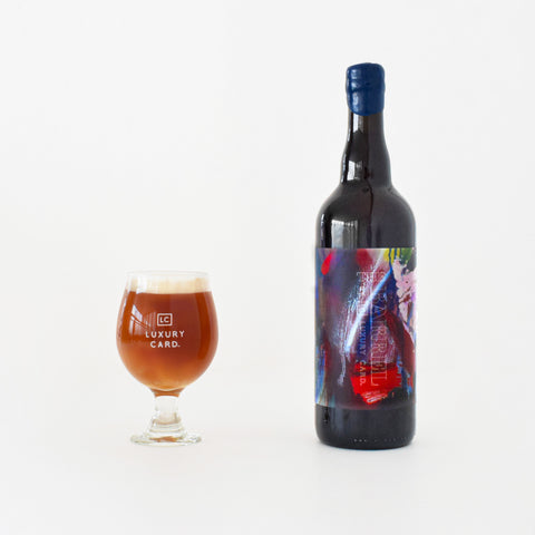 2ヶ月熟成 / ザ・バレル ベルジャンククアッドルペル by LUXURY CARD+グラス2個セット バレルエイジドクラフトビール