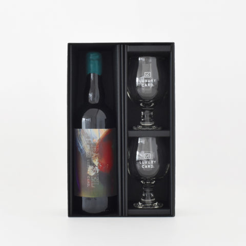 13ヶ月熟成 / ザ・バレル ベルジャンクアッドルペルby LUXURY CARD+グラス2個セット バレルエイジドクラフトビール