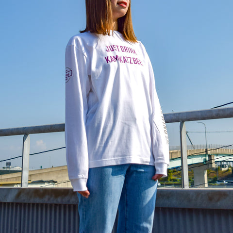 『JUST DRINK』 オリジナルロングスリーブTシャツ