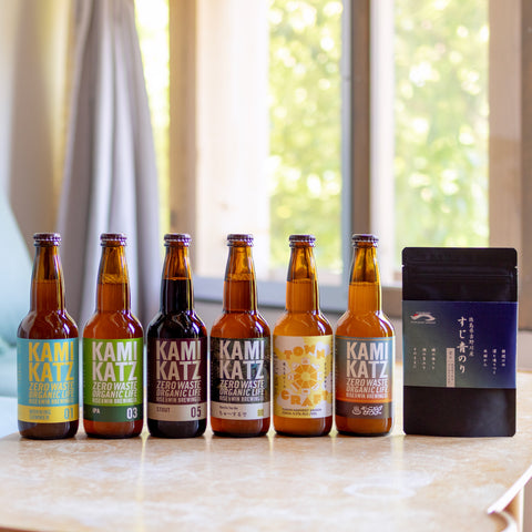 【6月限定】【父の日ギフトにも】カミカツビール × 徳島・吉野川産すじ青のりセット/クラフトビール