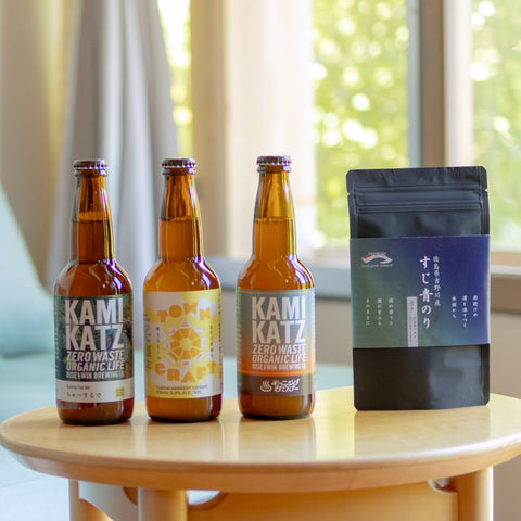【6月限定】【父の日ギフトにも】カミカツビール × 徳島・吉野川産すじ青のりセット/クラフトビール