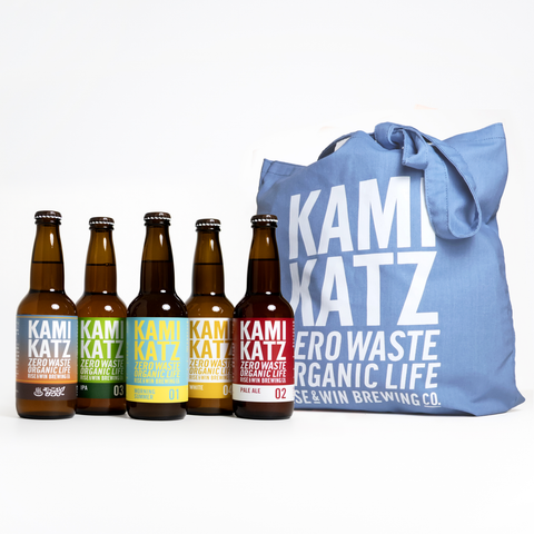 【限定】【ギフトに】カミカツビール飲み比べ5種とオリジナルトートバッグセット/クラフトビール