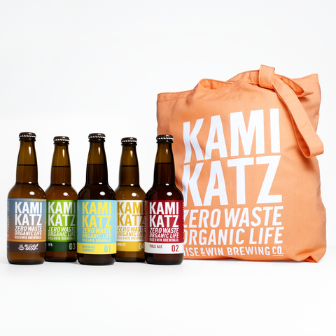 【限定】【ギフトに】カミカツビール飲み比べ5種とオリジナルトートバッグセット/クラフトビール